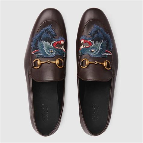 gucci mens wolves|Gucci designer loafers.